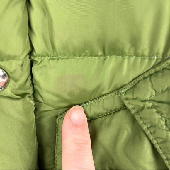 True Religion Green Down Puffer Vest Women's Size S - Picture 7 of 9